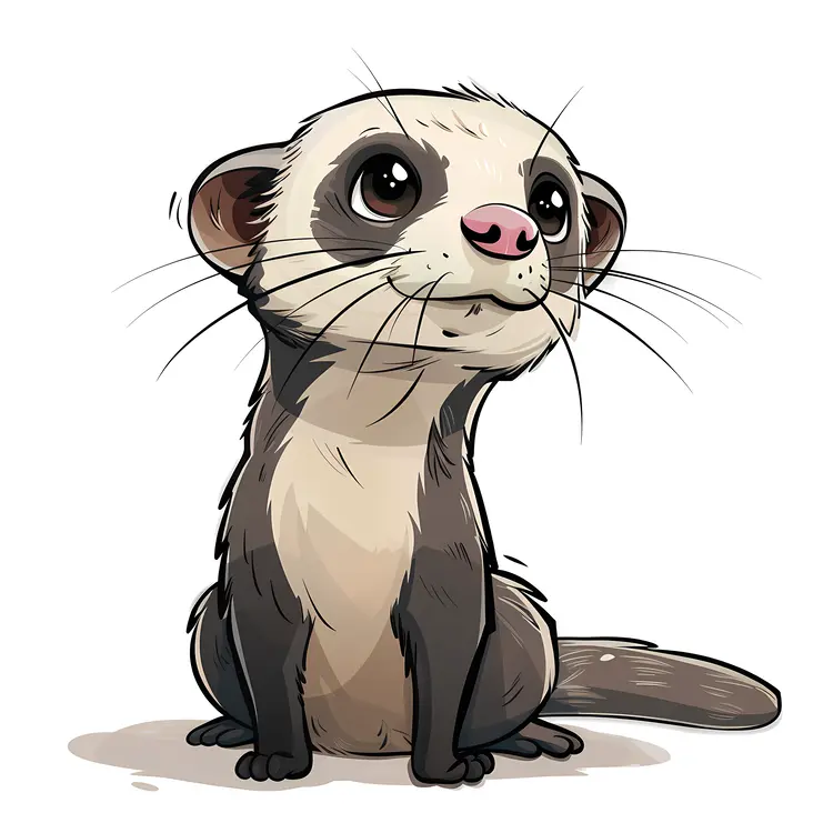 Sweet Ferret Illustration
