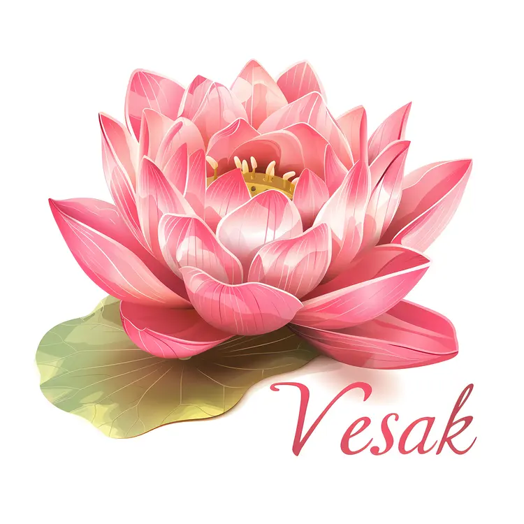 Pink Lotus Flower for Vesak Celebration