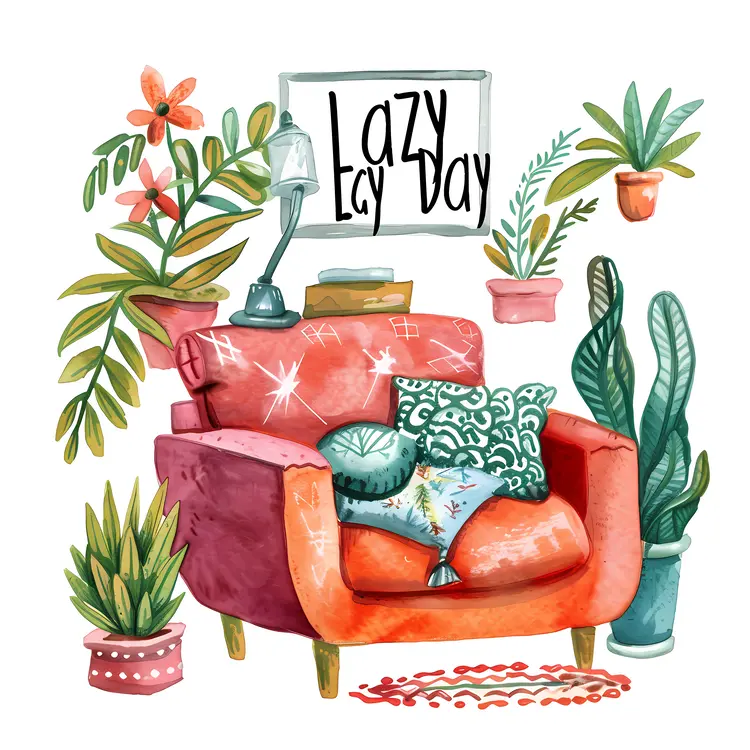 Lazy Day Armchair Illustration