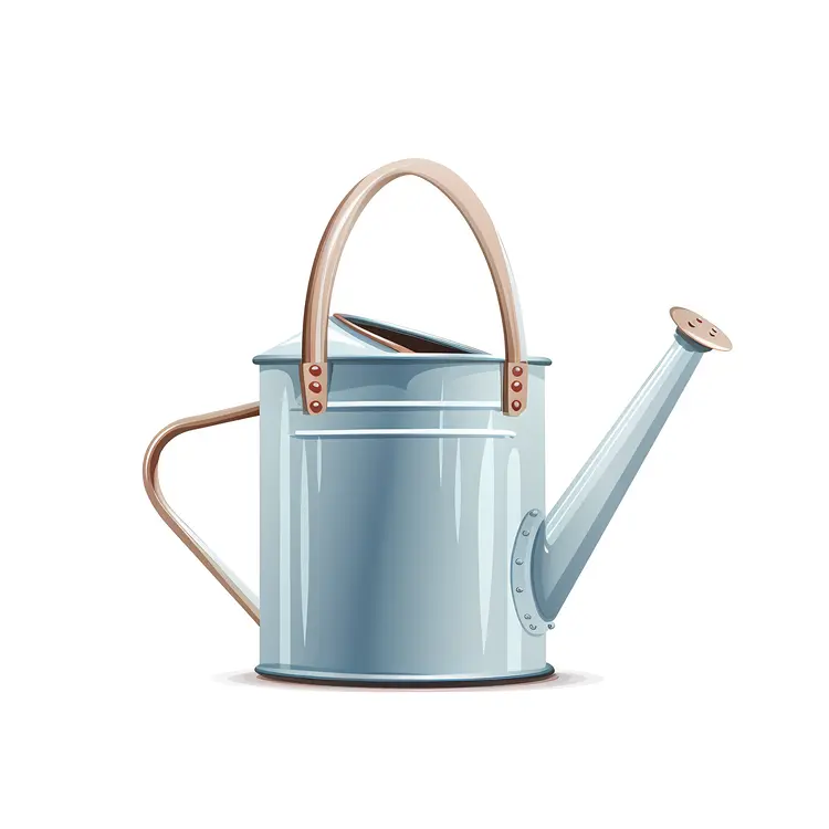 Blue Metal Watering Can