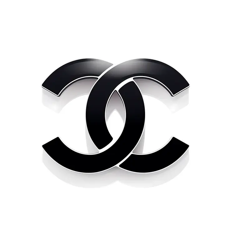 Black and White Chanel Logo