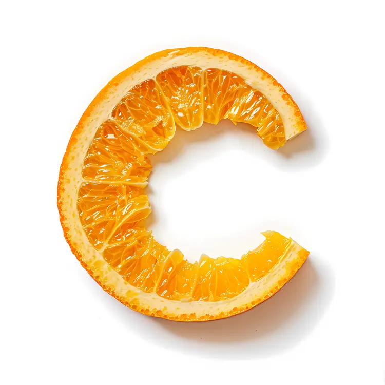 Orange Slice in C Shape