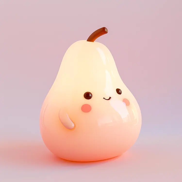 Shiny Pear with Cute Face