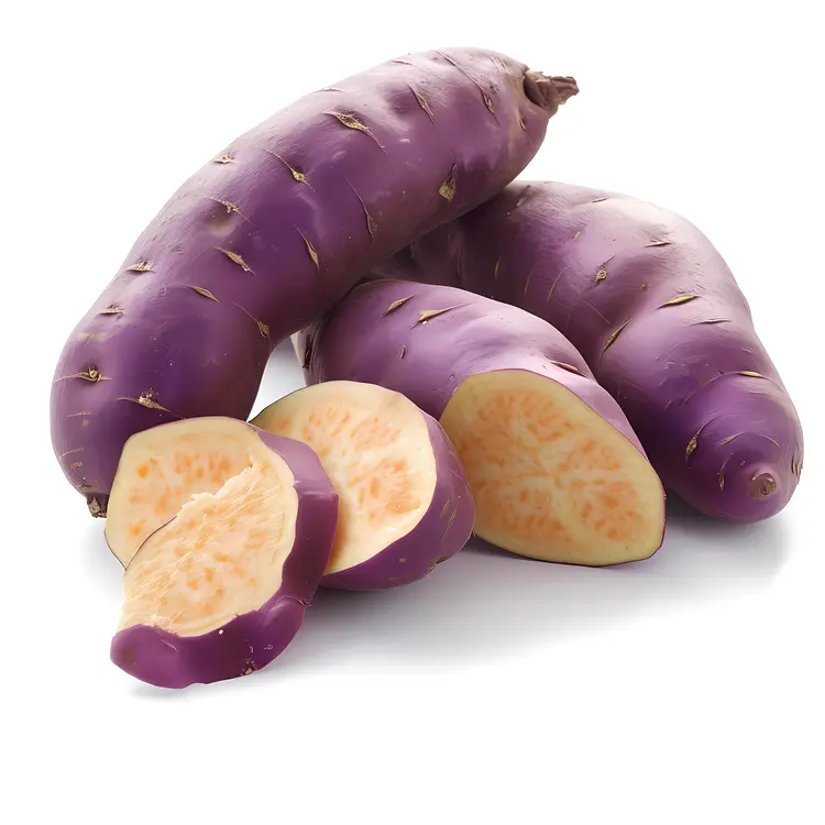 Purple Sweet Potatoes with Slices