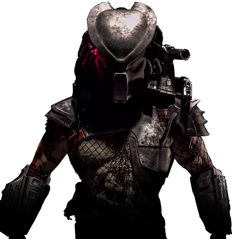 Predator Character with Red Eyes