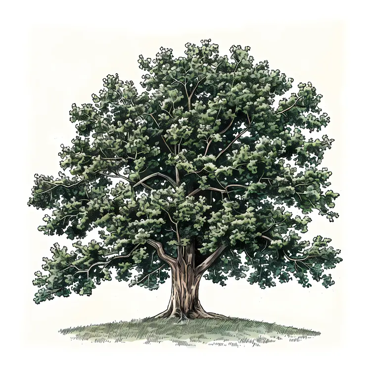 Dense Tree with Full Foliage
