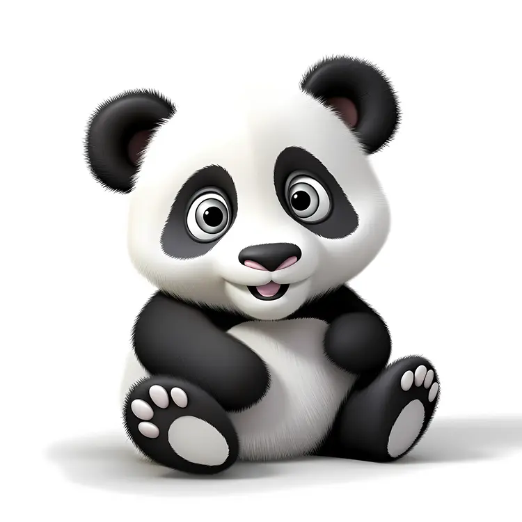 Cute Sitting Panda
