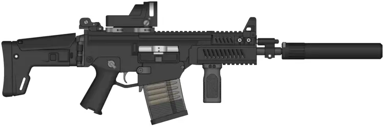 Black Tactical Rifle