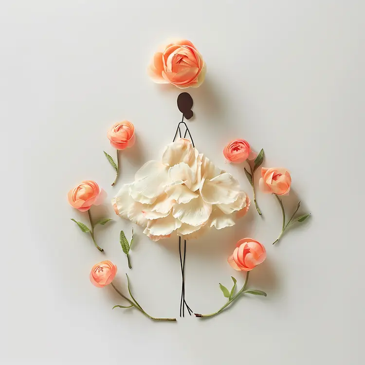 Flower Dress Art