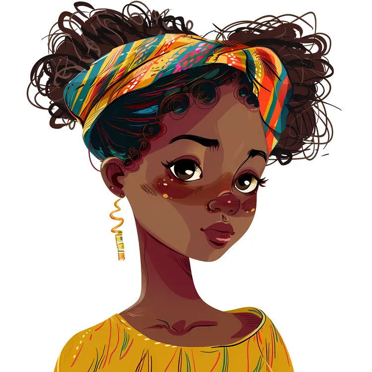 Cute Girl with Colorful Headband
