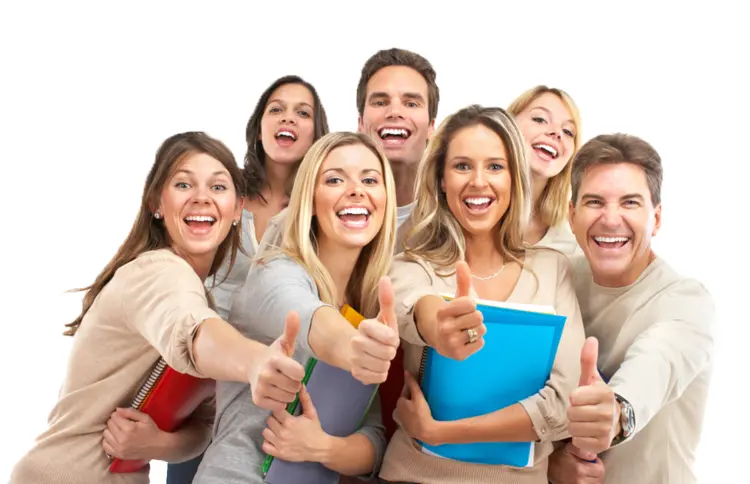 Group of People Giving Thumbs Up