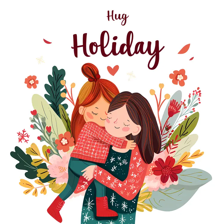 Mother and Child Hugging for Hug Holiday