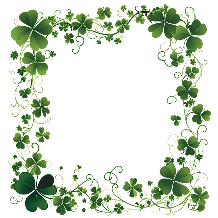 Decorative Shamrock Frame