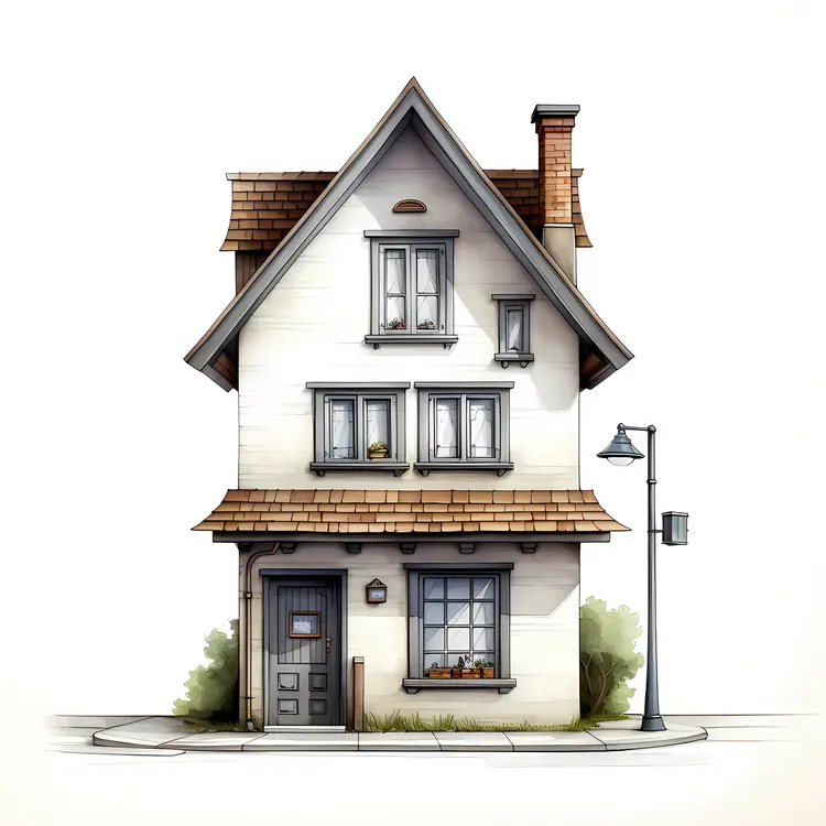 Small cute doodle house