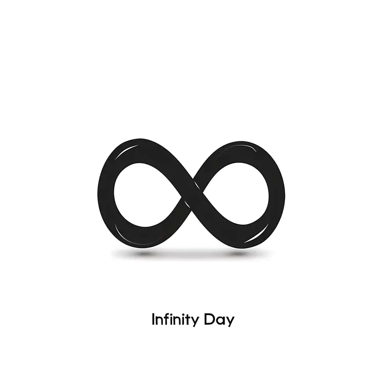 Black Infinity Symbol for Infinity Day