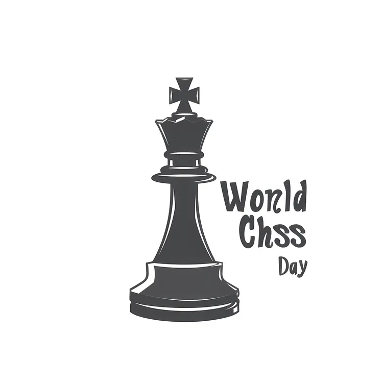 World Chess Day King Piece