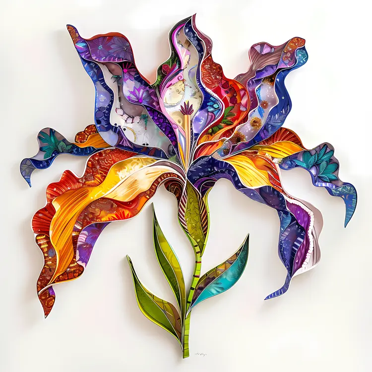 Artistic Colorful Flower
