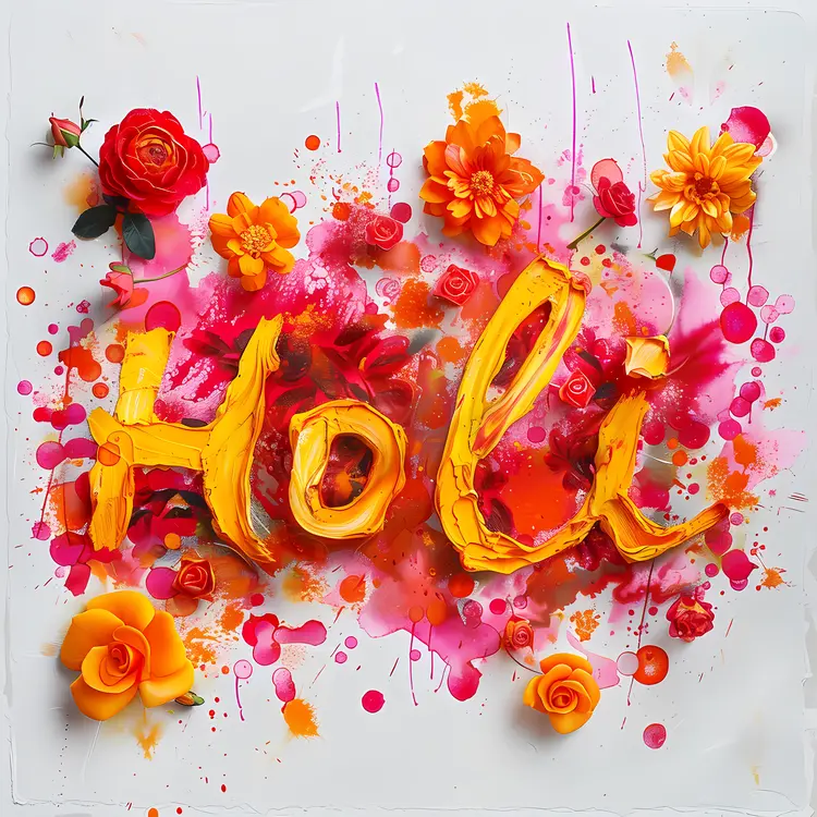 Floral Holi Celebration