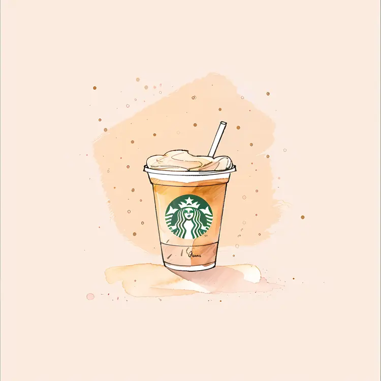 Iced Starbucks Coffee Cup
