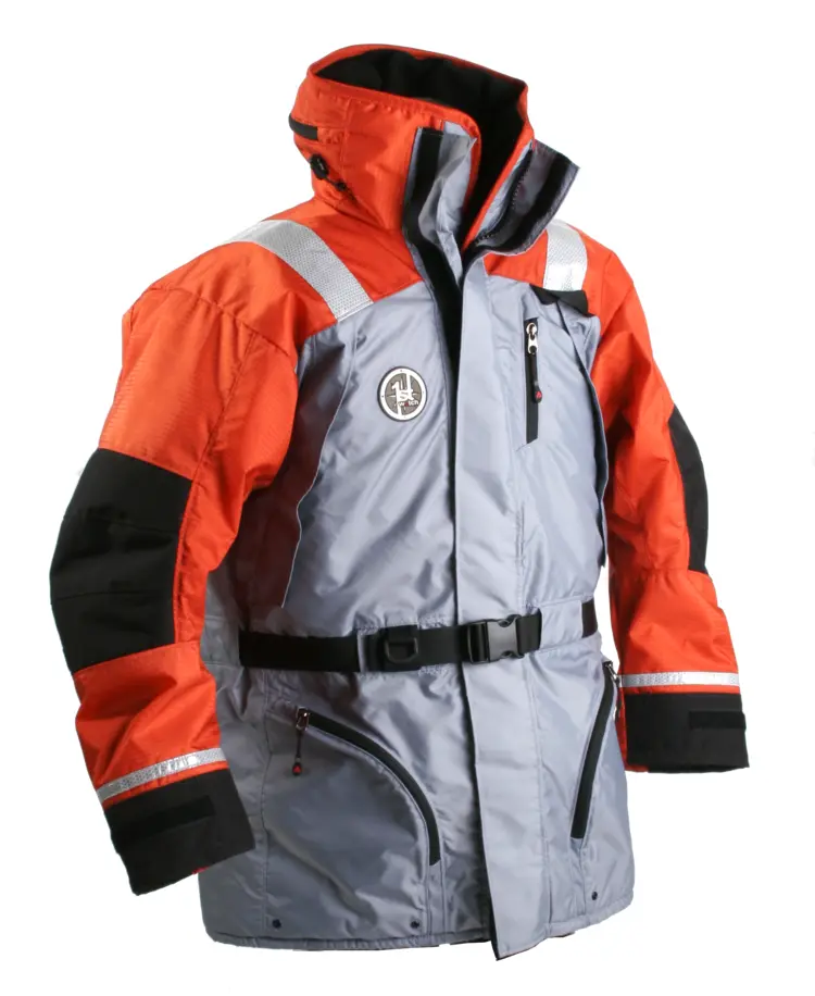 Orange and Grey Jacket with Belt