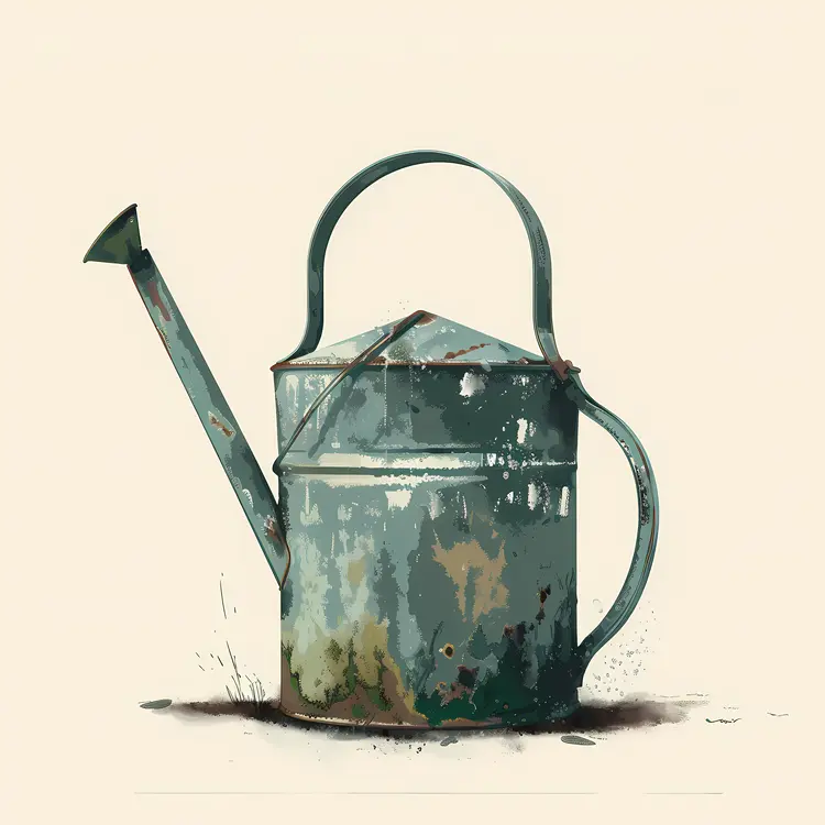 Rusty Old Watering Can