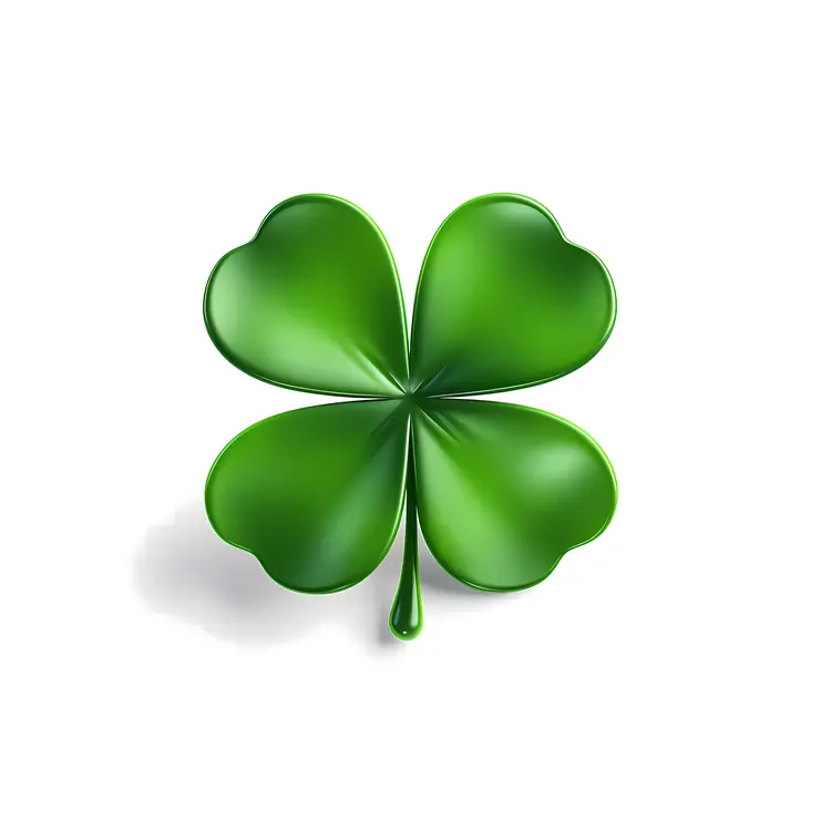 Green Four-Leaf Clover for St. Patrick's Day