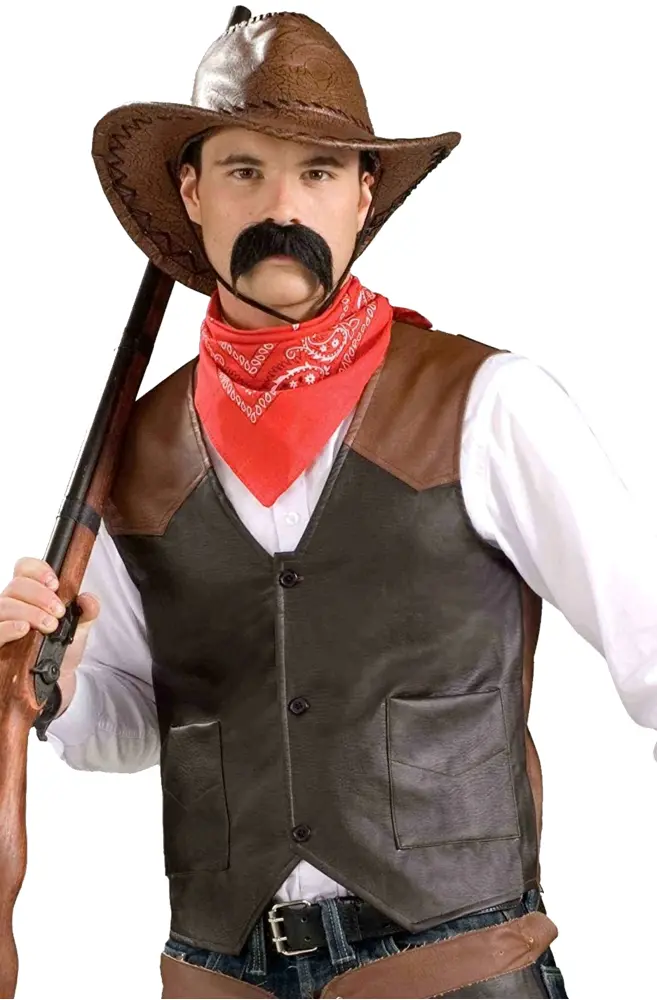 Cowboy with Mustache and Rifle