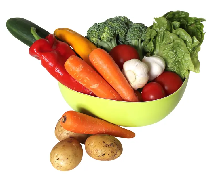 Bowl Filled with Fresh Vegetables