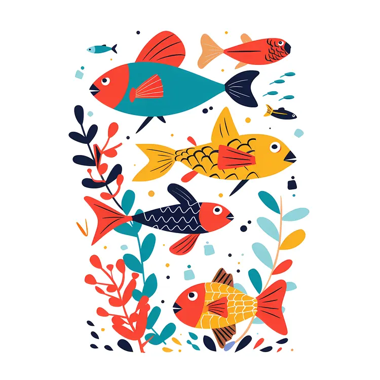 Colorful Fish in Artistic Style