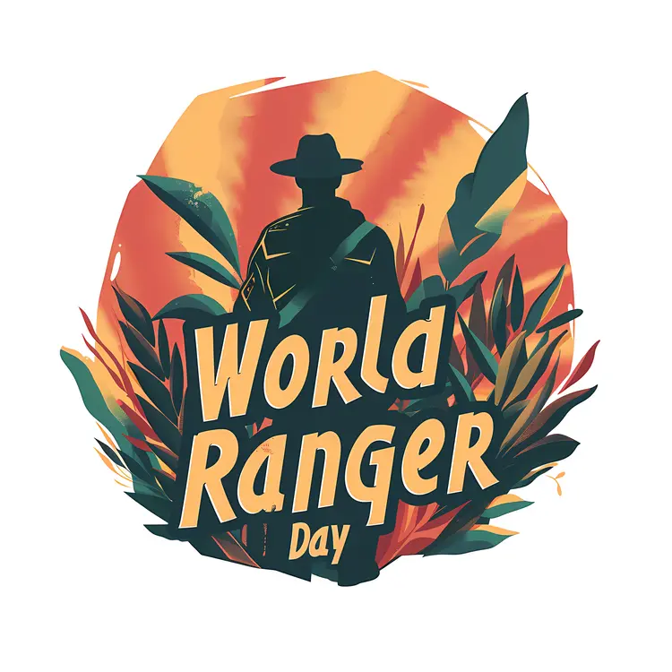 World Ranger Day Illustration with Hat and Gun