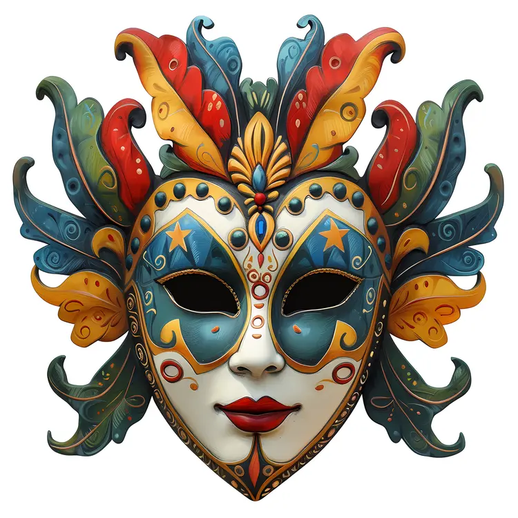 Colorful Carnival Mask