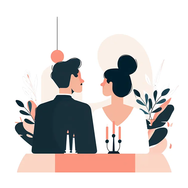 Couple Having a Romantic Dinner