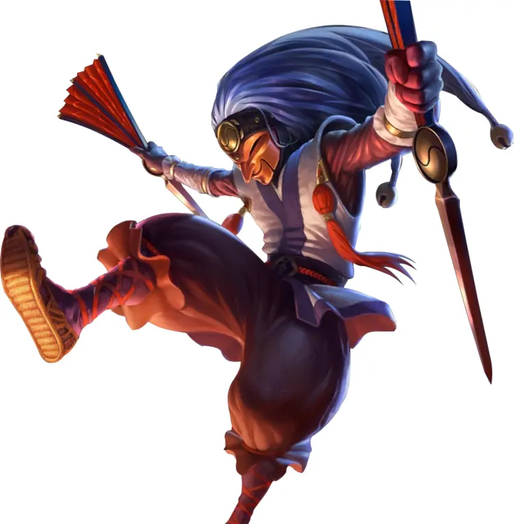Ninja Character with Fans
