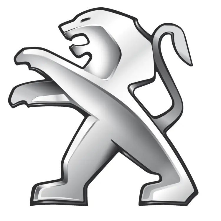 Silver Lion Peugeot Logo