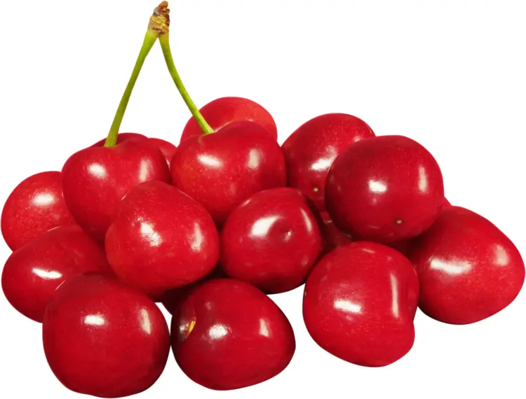 Fresh Red Cherries Pile