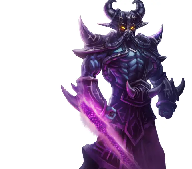 Armored Warrior with Glowing Sword
