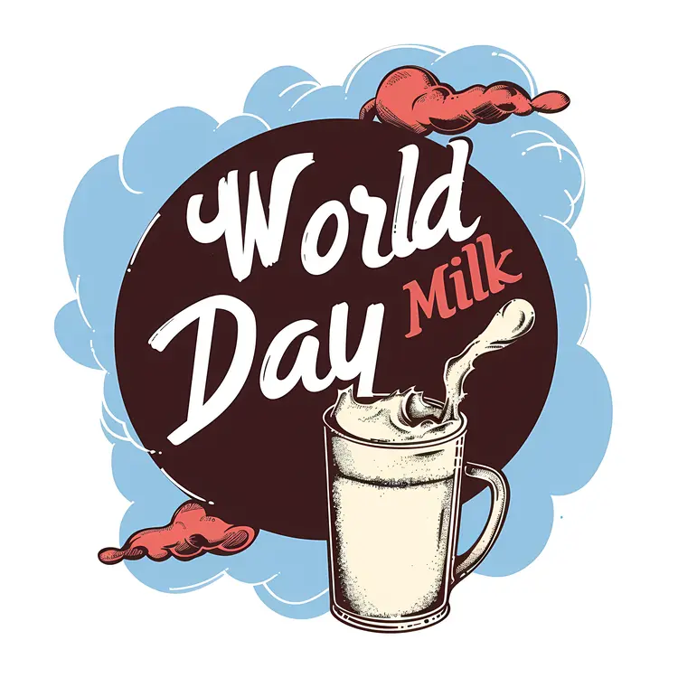 World Milk Day Mug Illustration