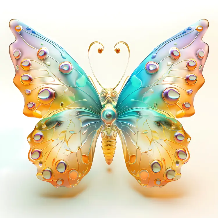 Colorful Butterfly with Intricate Patterns