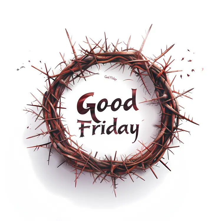Good Friday Crown of Thorns Illustration