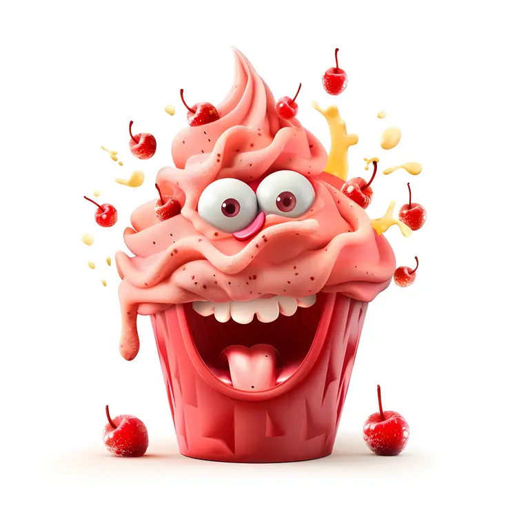 Crazy Cupcake with Cherries