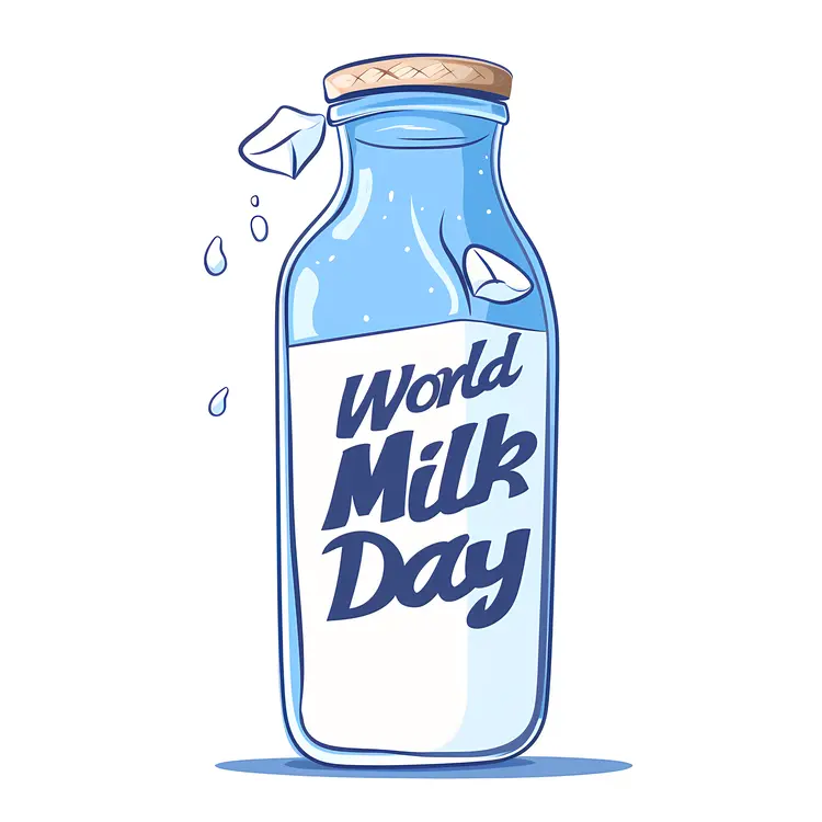 World Milk Day Celebration Bottle
