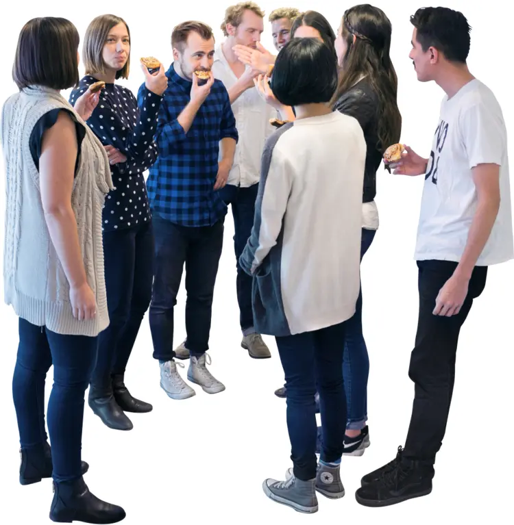 Group of People Socializing