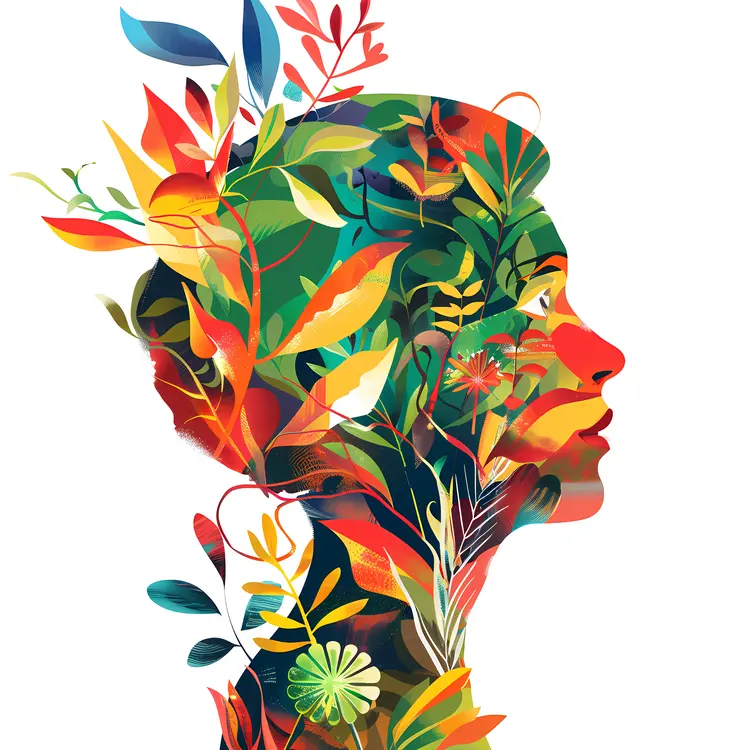 Floral Silhouette Art