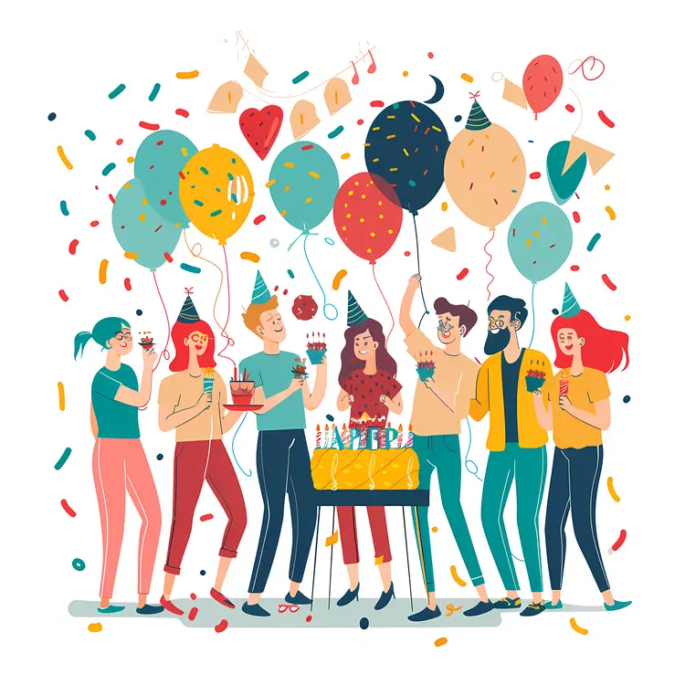 Lively Birthday Party Celebration