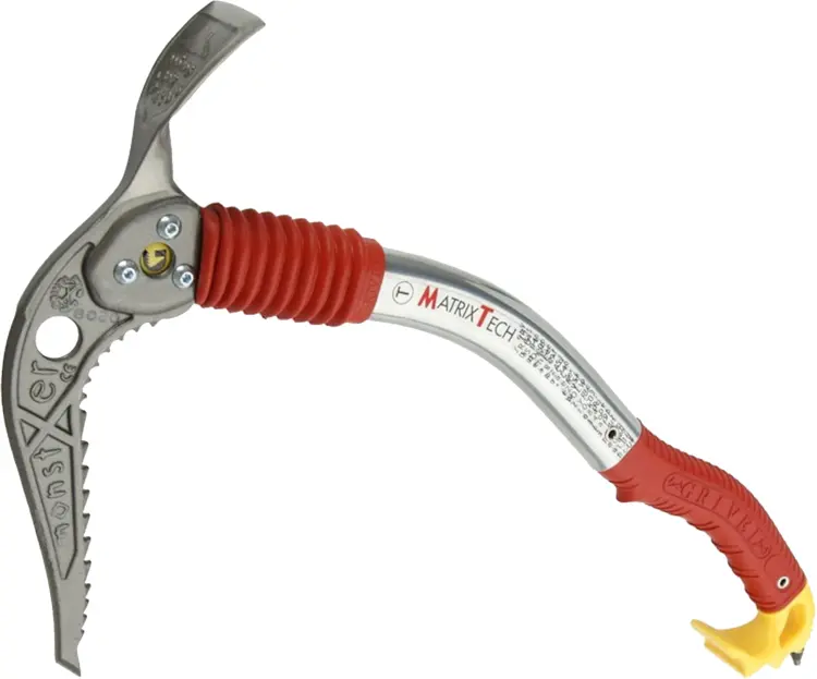 Red and Silver Matrix Tech Ice Axe