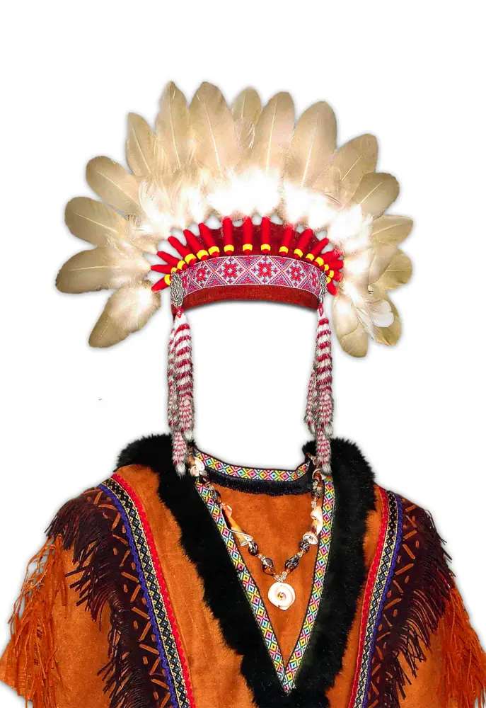 Traditional Feather Headdress Costume