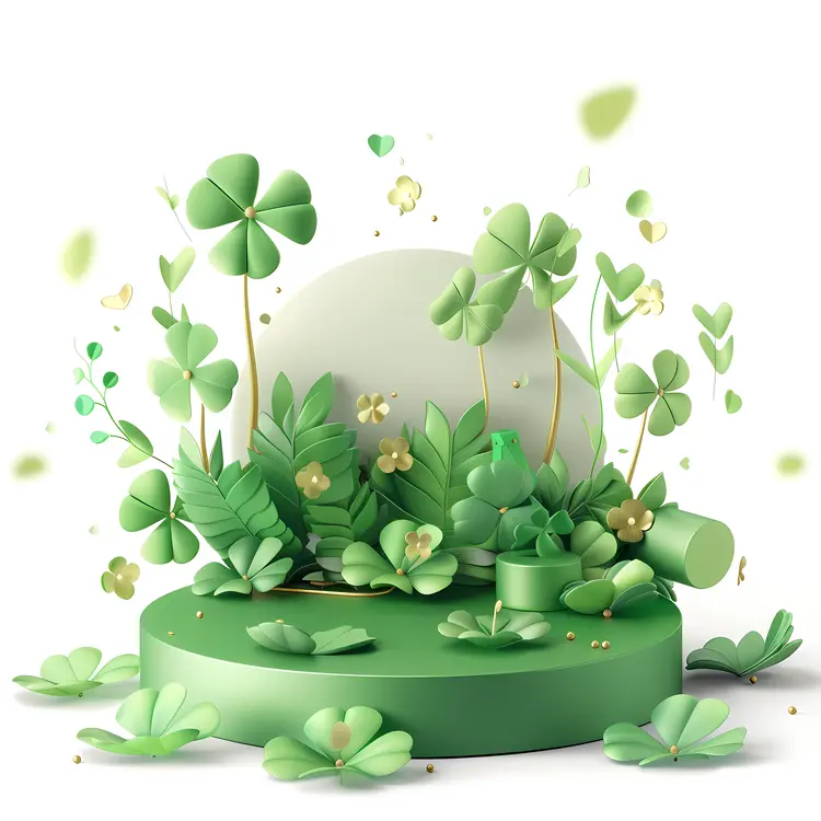 Green Shamrocks for St. Patrick's Day
