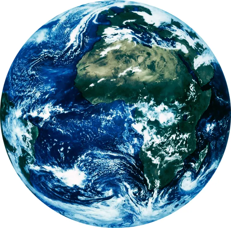 Earth with Africa Visible