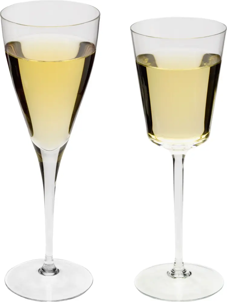 White Wine in Glasses