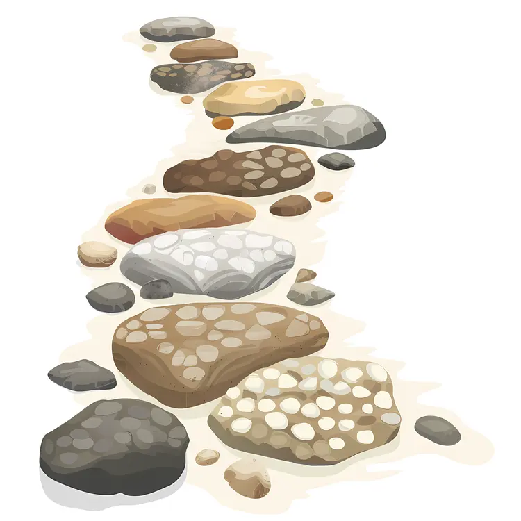 Colorful Stones Path